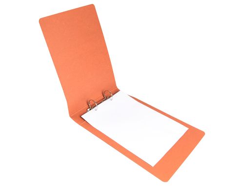 Pasta aneis liderpapel cartao couro quarto 2 aneis 40mm redondos lombada 55 mm , Liderpapel , 1563 , 8423473015630
